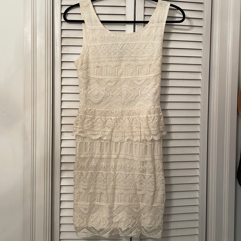 White lace dress